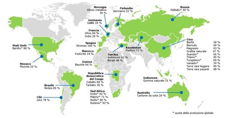 Mappa che mostra i principali paesi produttori di cacao