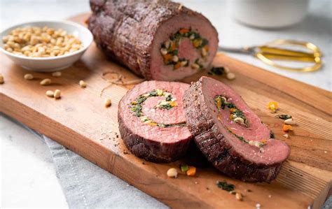 Close-up of a stuffed roast meat