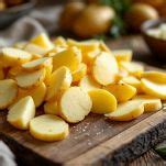 Fette di patate spesse un centimetro