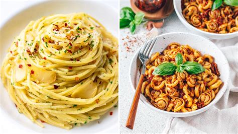 A selection of delicious pasta dishes