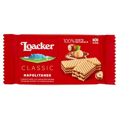 Diagramma nutrizionale semplificato per i wafer Loacker al cioccolato fondente