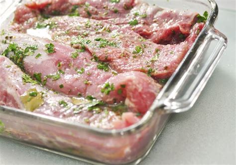 Variazioni di marinatura per carne