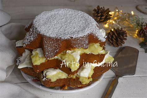 Immagine di coppe di panettone biscottato con crema al mascarpone