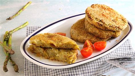 Hamburger vegetariani di asparagi