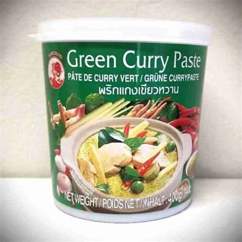 Ingredienti per la pasta di curry verde thailandese