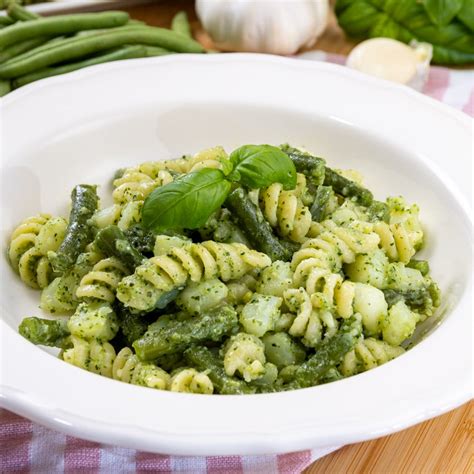 Fagiolini freschi e pasta di farro