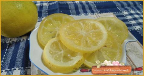 Fette di limone candito