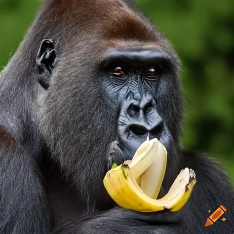 Gorilla che lancia una banana esplosiva tra i grattacieli