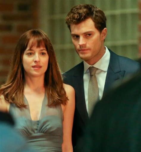 Christian Grey e Anastasia Steele in un momento intenso
