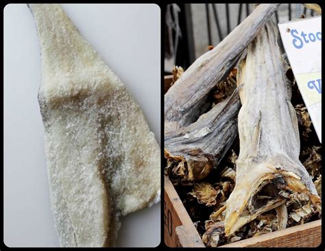 Confronto visivo tra baccalà e stoccafisso