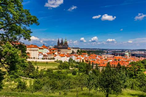 Panorama di Malá Strana con il Castello di Praga sullo sfondo