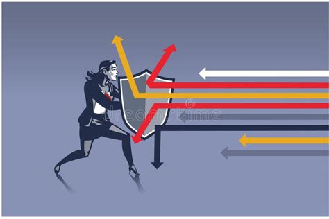 illustrazione di una persona con uno scudo che protegge da frecce che rappresentano critiche e invadenza