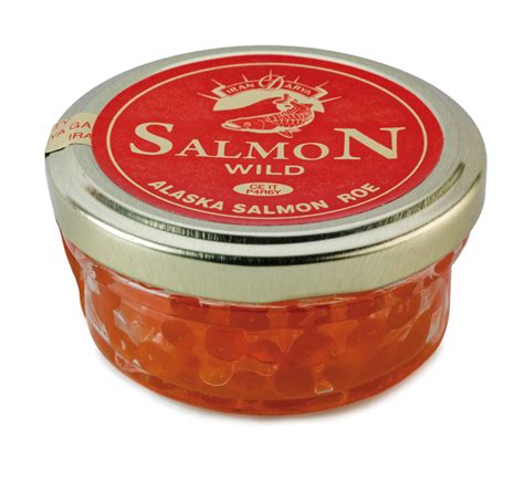 Uova di salmone Keta Chum rosse brillanti