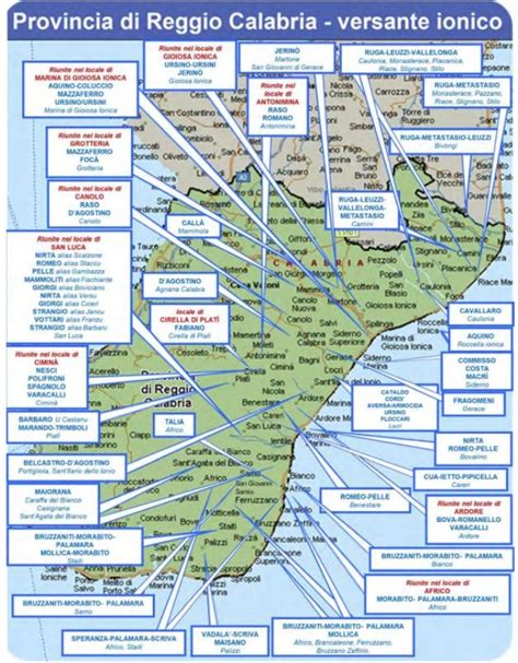 Mappa dell'Umbria con evidenziate le aree di coltivazione della roveja