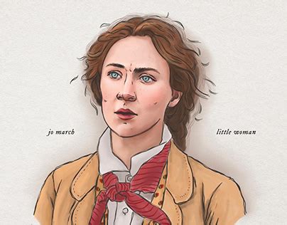 Illustrazione di Jo March in stile 