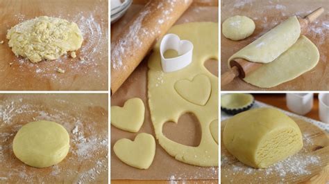 ingredienti per la pasta frolla disposti su un tavolo