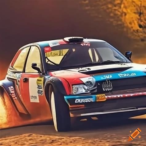 Auto da autocross in azione su una pista sterrata