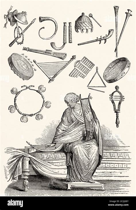 Illustrazione che rappresenta la fusione tra strumenti musicali tradizionali e tecnologie digitali