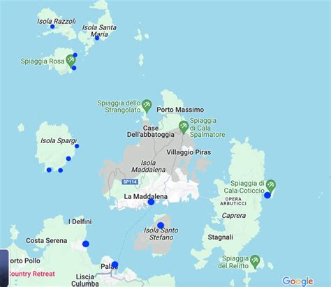 Mappa dell'arcipelago di Matsu