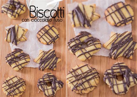 Decorazione biscotti con cioccolato fuso