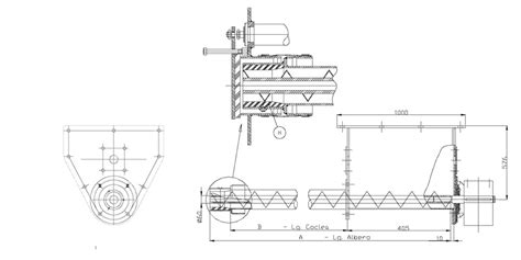 Schema interno di una dosatrice a coclea