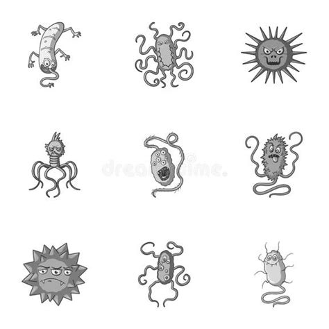Icona rappresentante batteri nocivi
