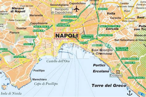 Mappa del Comune di Napoli