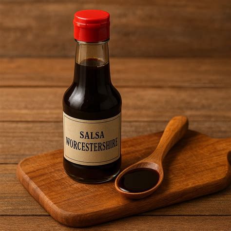 Bottiglia di salsa Worcestershire