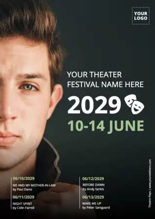 Locandina di uno spettacolo teatrale