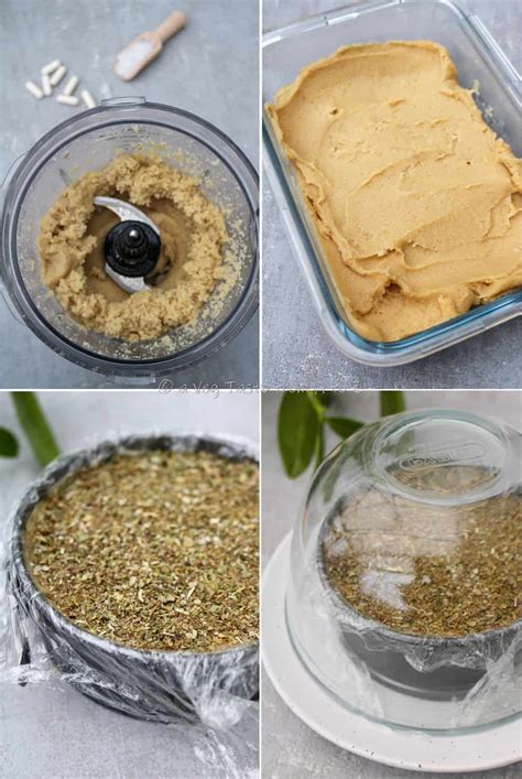 Composto di formaggio in ciotola con erbe
